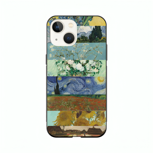 iPhone 14 case featuring 'The Canvas of Time' Artwork by Libaadah – premium artistic design with metal-glass finish