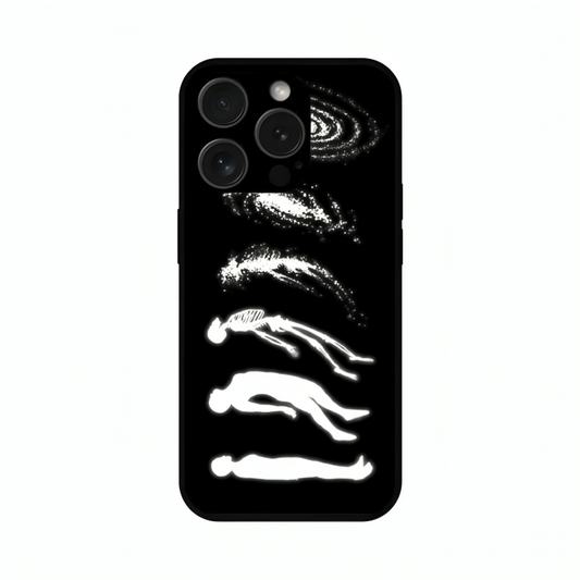 iPhone 15 Pro Max case featuring 'Stars Made of Endings' Artwork by Libaadah – premium artistic design with metal-glass finish