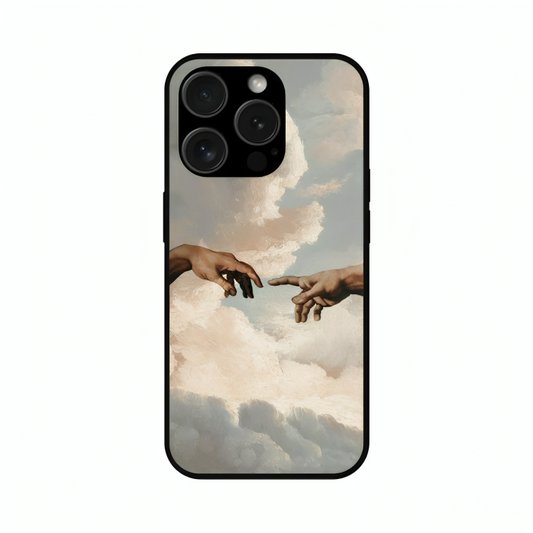 iPhone 15 Pro Max case featuring 'The Beauty of Almost' Artwork by Libaadah – premium artistic design with metal-glass finish