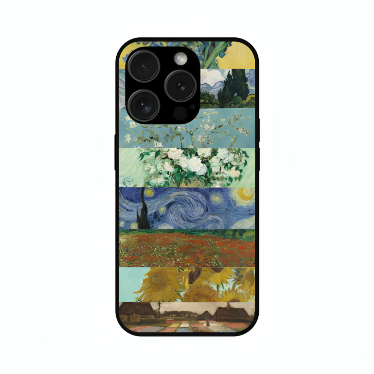 iPhone 15 Pro Max case featuring 'The Canvas of Time' Artwork by Libaadah – premium artistic design with metal-glass finish
