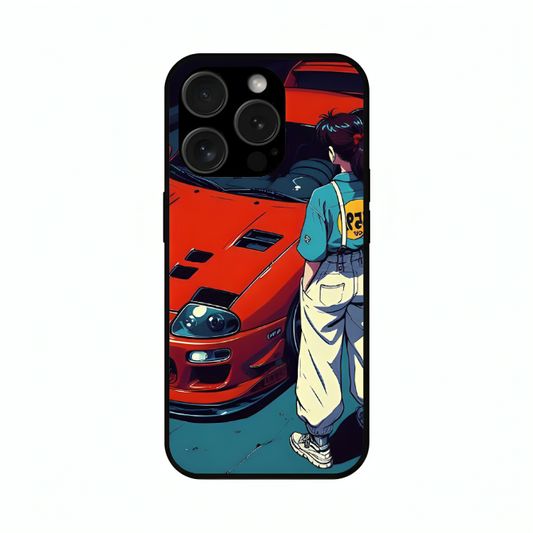 iPhone 15 Pro Max case featuring 'Tomorrow Wears Yesterday' Artwork by Libaadah – premium artistic design with metal-glass finish